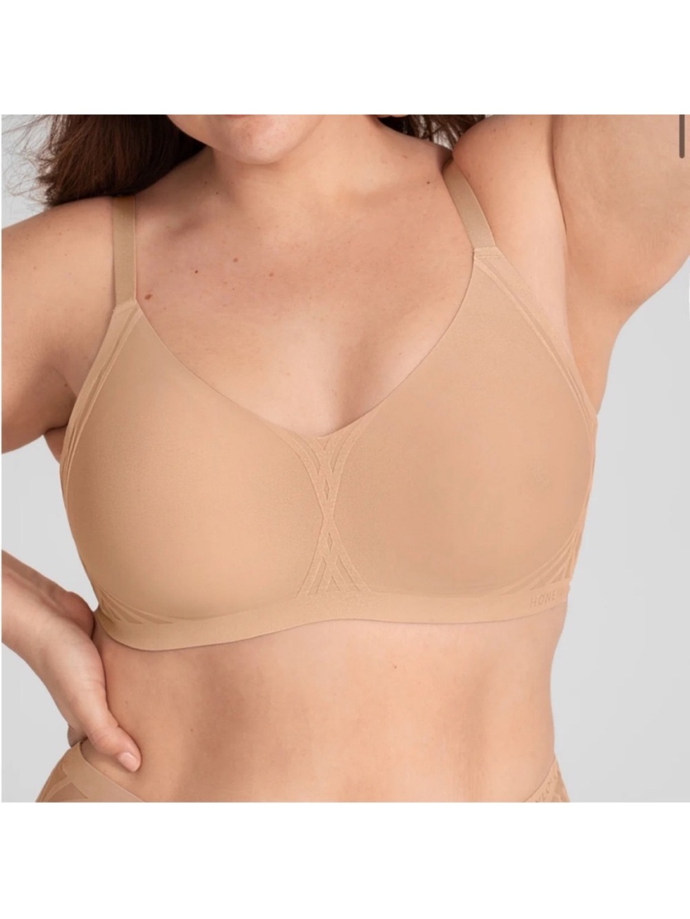 HoneyLove Silhouette Bra Nude Size Large